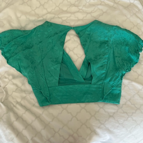 Forever 21 Teal Matching Set - Flutter Sleeves & Skort - Picture 10 of 16